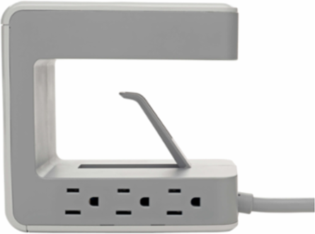 6-Outlet Surge Protector with 8 ft Cord, 1080 Joules, 3A USB-C