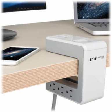 6-Outlet Surge Protector with 8 ft Cord, 1080 Joules, 3A USB-C