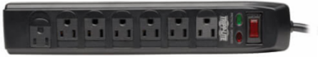 7-Outlet Surge Protector, 6 Ft Cord, 1440 Joules, Tel/DSL Protection