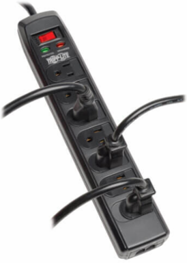 7-Outlet Surge Protector, 6 Ft Cord, 1440 Joules, Tel/DSL Protection