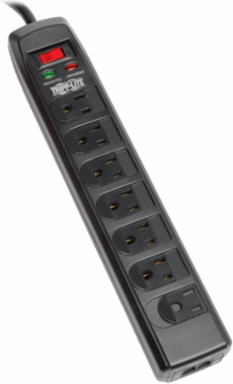 7-Outlet Surge Protector, 6 Ft Cord, 1440 Joules, Tel/DSL Protection