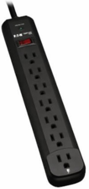 7-Outlet Surge Protector, 12 ft Cord, 1080 Joules, 15A Circuit Breaker