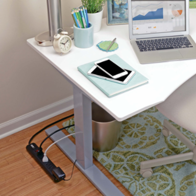 7-Outlet Surge Protector with 4 ft Cord, 1080 Joules, Black Housing