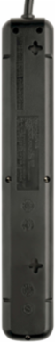 7-Outlet Surge Protector with 4 ft Cord, 1080 Joules, Black Housing