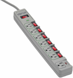 Eco-Surge 7-Outlet Surge Protector, 6 Ft Cord, 1080 Joules, 1800 Watts