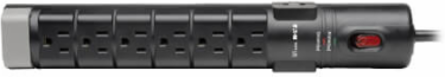 8-Outlet Surge Protector 2160 Joules, 6 ft Cord, Tel/DSL Protection