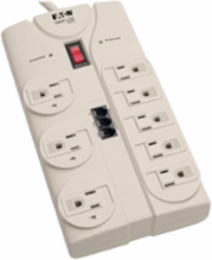 8-Outlet Surge Protector, 8 Ft Cord, 2160 Joules with Tel/Modem Protection