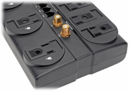 8-Outlet Surge Protector with 2160 Joules, 8-ft. Cord, RJ11 Protection