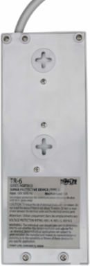 6-Outlet Surge Protector with 2420 Joules, 6 ft Cord, Diagnostic LEDs
