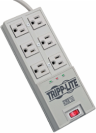 6-Outlet Surge Protector with 2420 Joules, 6 ft Cord, Diagnostic LEDs