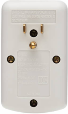 1-Outlet Portable Surge Protector, 1080 Joules, 120V AC, Direct Plug-In