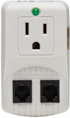 1-Outlet Portable Surge Protector, 1080 Joules, 120V AC, Direct Plug-In