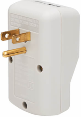 1-Outlet Portable Surge Protector, 1080 Joules, 120V AC, Direct Plug-In