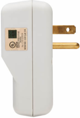 1-Outlet Portable Surge Protector, 1080 Joules, 120V AC, Direct Plug-In