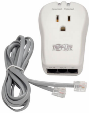 1-Outlet Portable Surge Protector, 1080 Joules, 120V AC, Direct Plug-In