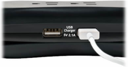 Travel Surge Protector with 3 Outlets, 18 Inch Cord, 1050 Joules, 2 USB Ports