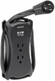 Travel Surge Protector with 3 Outlets, 18 Inch Cord, 1050 Joules, 2 USB Ports