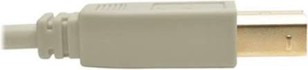 USB 2.0 A/B Cable 15 ft., Beige, Supports 480 Mbps Data Transfer