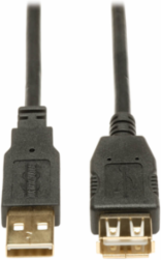 10 Ft USB 2.0 Extension Cable, Gold Plated Connectors, High Speed 480 Mbps