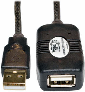 16 Foot USB 2.0 Active Extension Cable A M/F, Up to 150mA Power, RoHS-Compliant