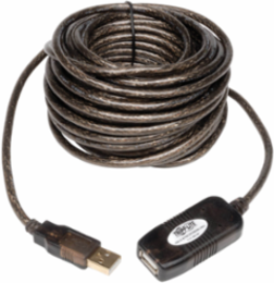 16 Foot USB 2.0 Active Extension Cable A M/F, Up to 150mA Power, RoHS-Compliant