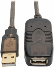 USB 2.0 Active Extension Cable 25 ft, 480 Mbps, Gold Plated Connectors