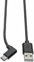 USB-A to USB-C Cable, 6 ft, Right Angle, USB 2.0, Up to 480 Mbps