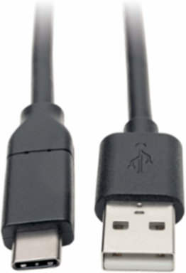 USB-A to USB-C Cable, USB 2.0, 13 ft., 3A Power Delivery, USB-IF Certified