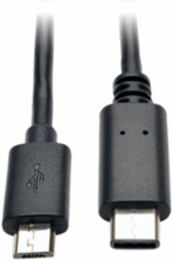 USB 2.0 Micro-B to USB-C Cable, 6 ft, Fast Charging up to 1.5A