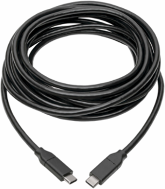 USB-C Cable 13 ft, 5A Rating, USB 2.0, Thunderbolt 3 Compatible