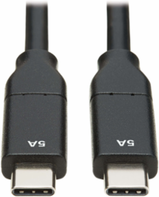 USB-C Cable 1 m, USB 2.0, 5A Power Rating, USB-IF Certified, Black