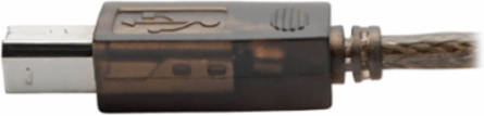 USB 2.0 A/B Active Repeater Cable, 30 ft, Supports 480 Mbps, Gold-Plated Contacts