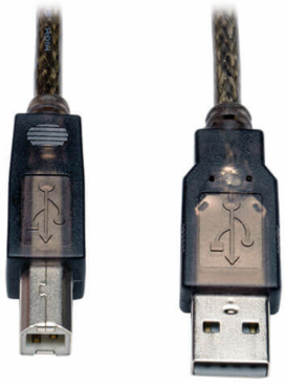 36 ft USB 2.0 A/B Active Repeater Cable, High-Speed Signal Quality
