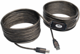 36 ft USB 2.0 A/B Active Repeater Cable, High-Speed Signal Quality