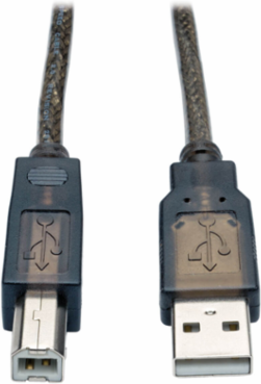 USB 2.0 A/B Active Repeater Cable, 50 ft, 480 Mbps Data Transfer Rate