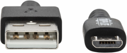 Heavy Duty USB-A to Micro-B Cable, 6 ft, USB 2.0, UHMWPE & Aramid Fiber, Gray