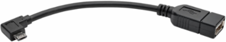 Micro USB to USB OTG Host Adapter Cable 6 Inch, Nickel-Plated Connectors