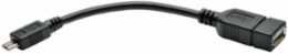 Micro USB to USB OTG Host Adapter Cable, 6 Inch, USB 2.0, Plug-n-Play