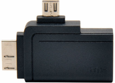 2-in-1 USB OTG Adapter, USB 3.0 Micro B Male, USB 2.0 Micro B Male to USB A Female