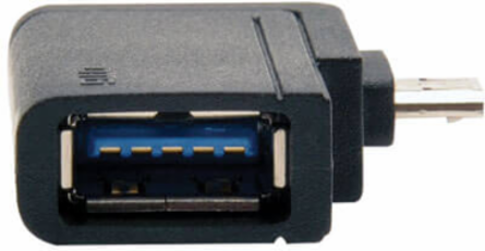 2-in-1 USB OTG Adapter, USB 3.0 Micro B Male, USB 2.0 Micro B Male to USB A Female