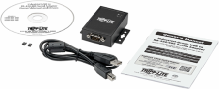 1-Port USB to Serial FTDI Adapter, DB9 F/M, USB 2.0, 0.30 lbs