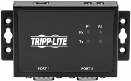 2-Port USB to Serial FTDI Adapter, COM Retention, 0.4 lbs, USB B to DB9 F/M