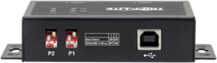 2-Port USB to Serial FTDI Adapter, COM Retention, 0.4 lbs, USB B to DB9 F/M