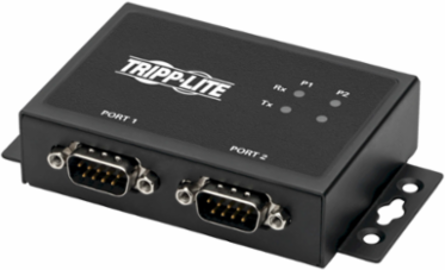 2-Port USB to Serial FTDI Adapter, COM Retention, 0.4 lbs, USB B to DB9 F/M