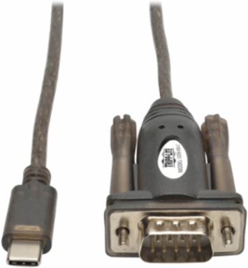 USB-C to DB9 (RS-232) Serial Adapter Cable, 5 ft, Supports 230 Kbps