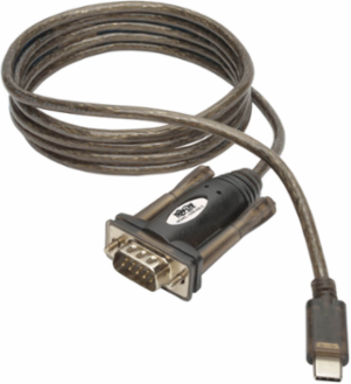 USB-C to DB9 (RS-232) Serial Adapter Cable, 5 ft, Supports 230 Kbps