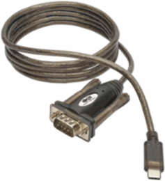 USB-C to DB9 (RS-232) Serial Adapter Cable, 5 ft, Supports 230 Kbps