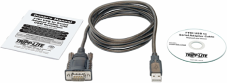 RS232 to USB Adapter Cable, 5 ft., USB 2.0, Serial Technology, COM Retention