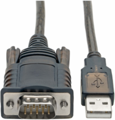 RS232 to USB Adapter Cable, 5 ft., USB 2.0, Serial Technology, COM Retention
