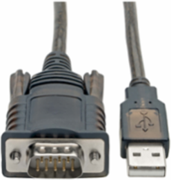 RS232 to USB Adapter Cable, 5 ft., USB 2.0, Serial Technology, COM Retention